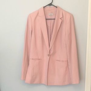 LOFT Pink Boyfriend Blazer